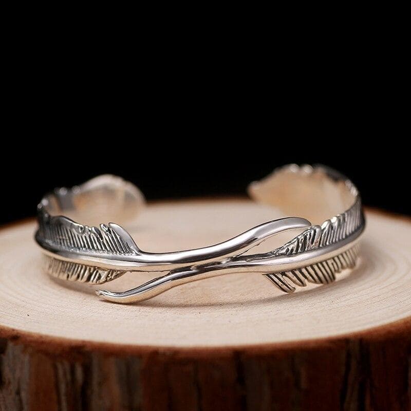 Bracelet Plume Argent - Image 6