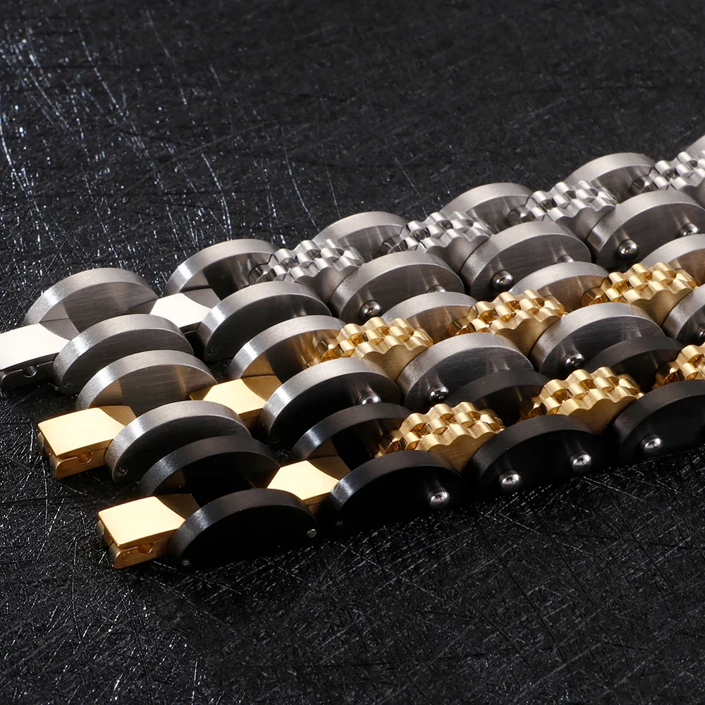 Bracelet Homme Acier et Or — Gazzoline - Image 5