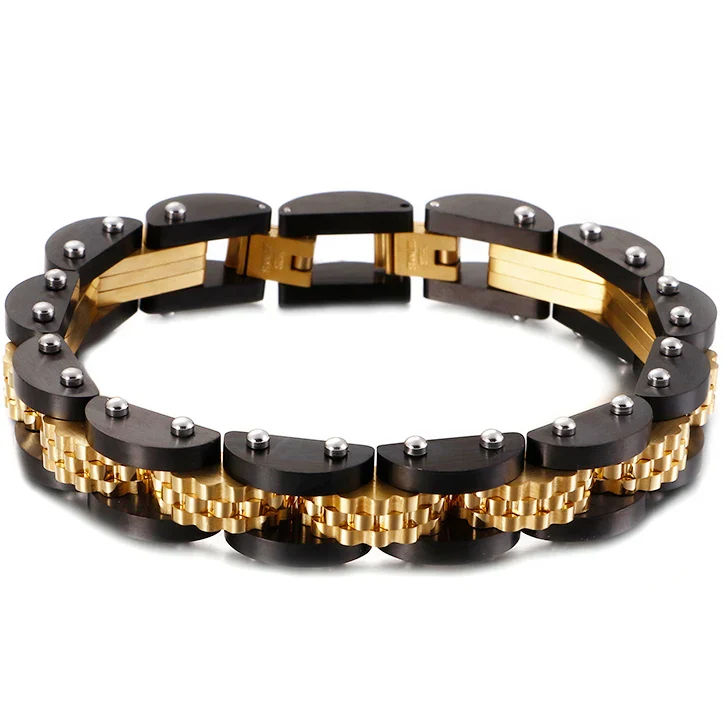Bracelet Homme Acier et Or — Gazzoline - Image 8