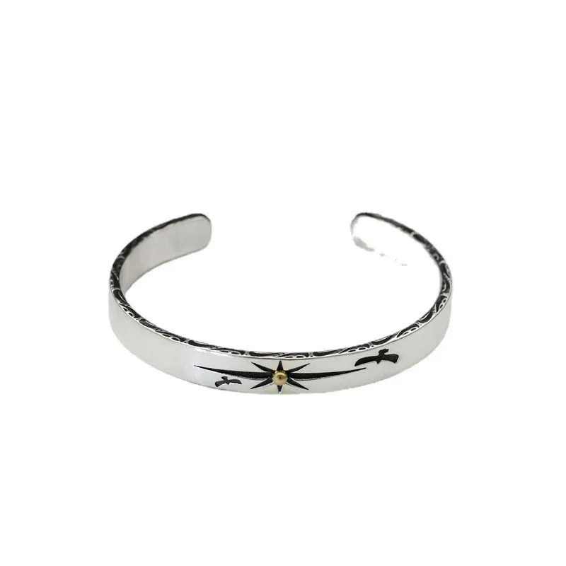 Bracelet Jonc Argent — Style Égyptien - Image 4