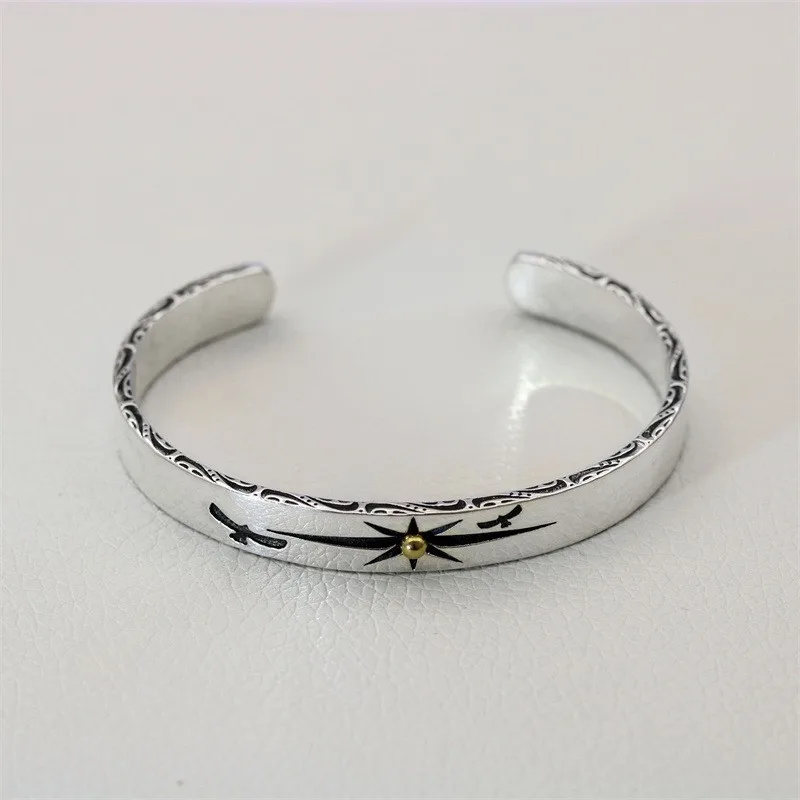 Bracelet Jonc Argent — Style Égyptien - Image 5