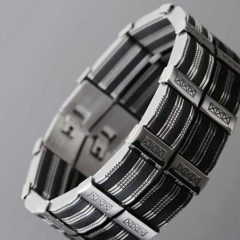 Bracelet Large Homme — Broaded Steel - Image 3