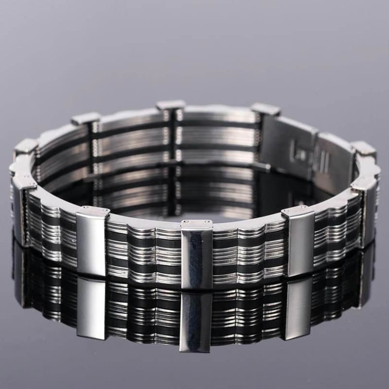 Bracelet Large Homme — Broaded Steel - Image 4
