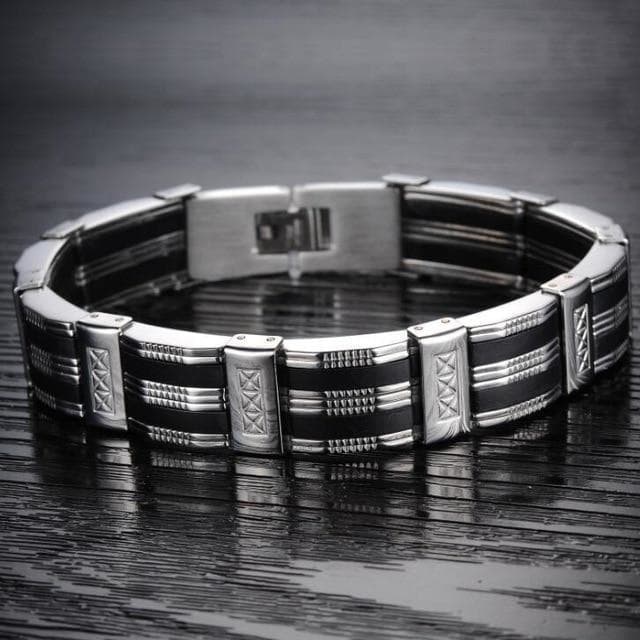 Bracelet Large Homme — Broaded Steel - Image 5