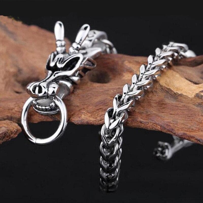 Bracelet Tete De Dragon Steampunk - Image 2