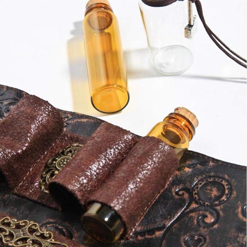 Porte Fioles Cuir - Brassard Steampunk - Image 6