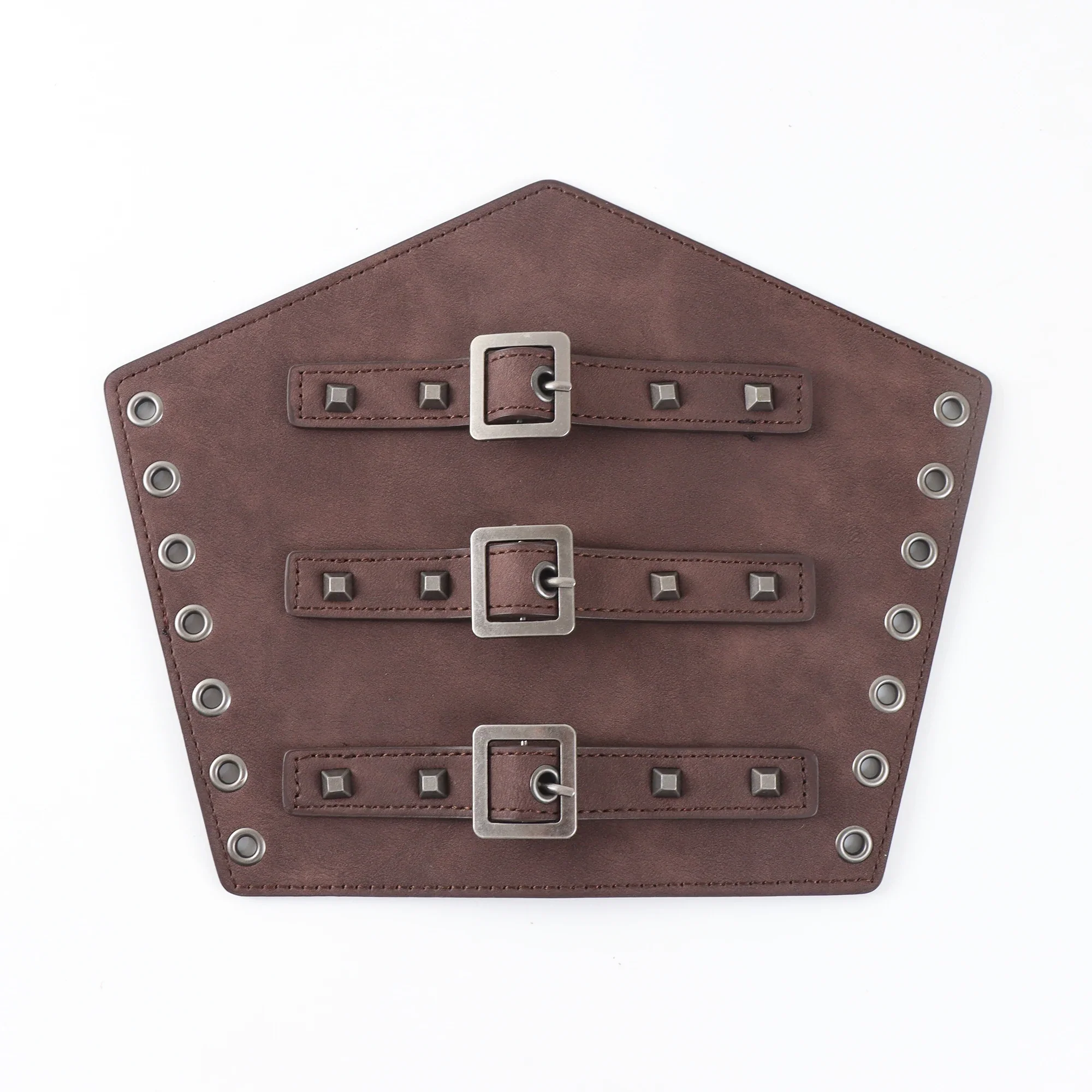 Brassards Steampunk en Cuir - Protège-Bras Viking à Boucles et Lacets - Image 4