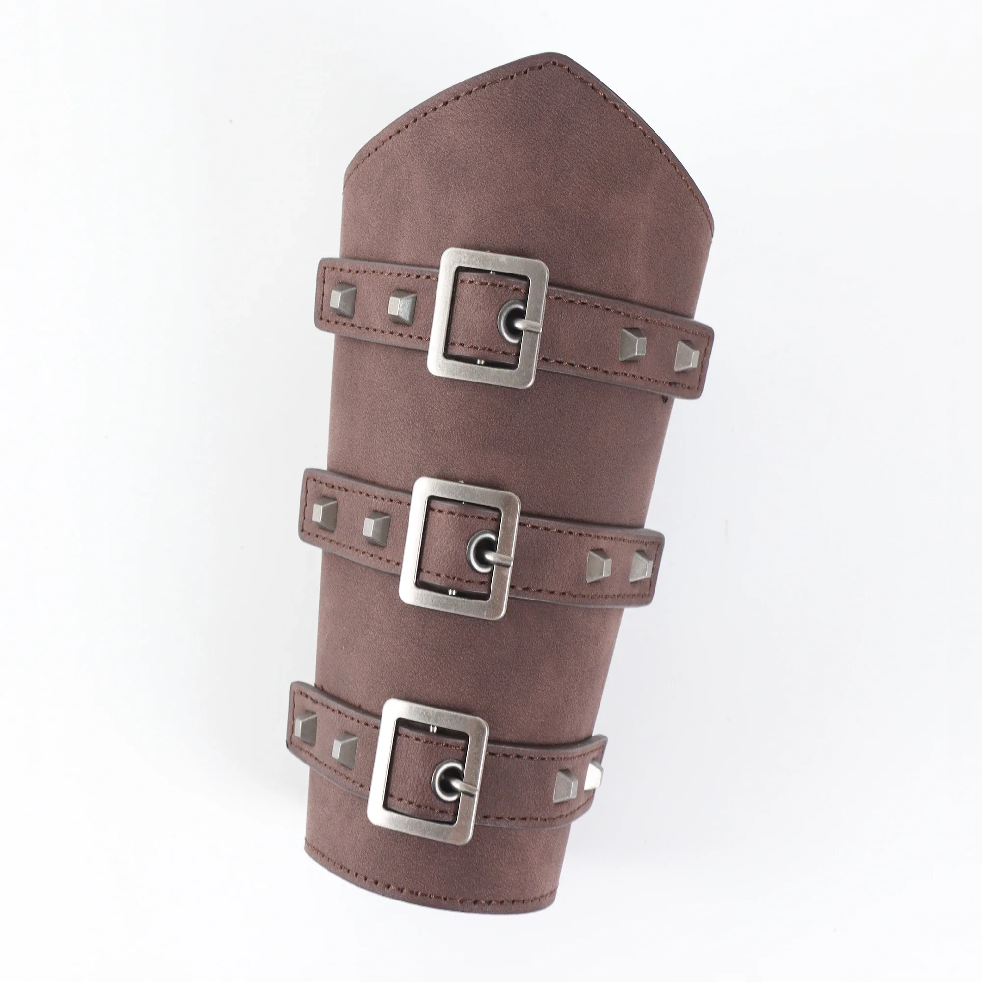 Brassards Steampunk en Cuir - Protège-Bras Viking à Boucles et Lacets - Image 8