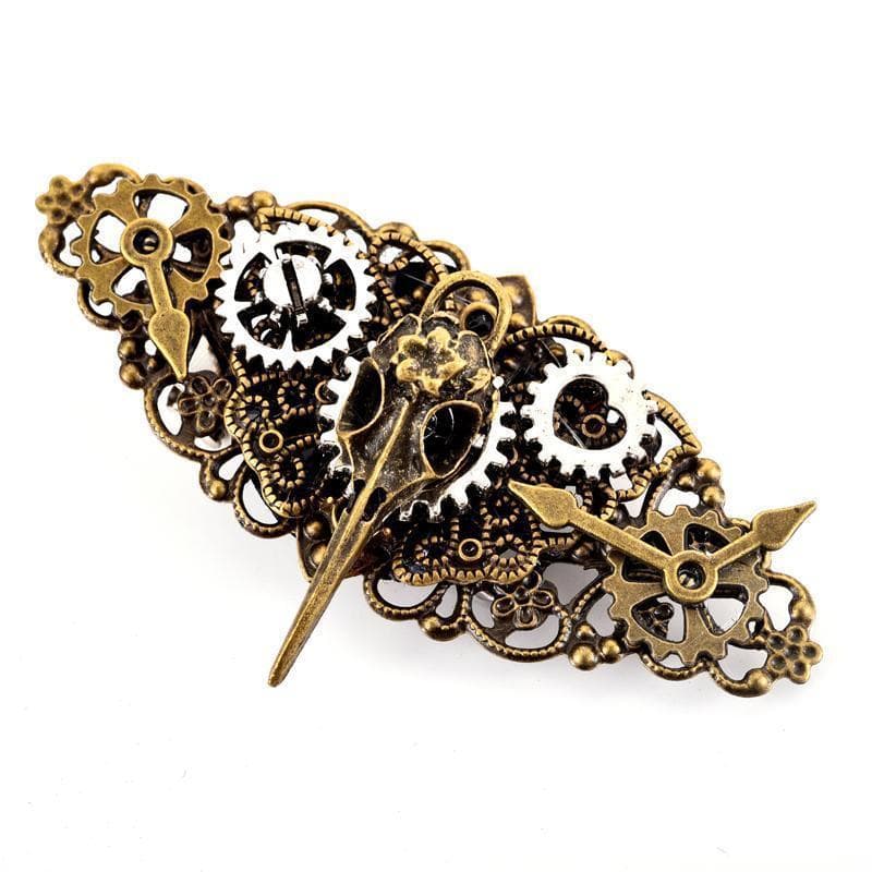 Broche Steampunk Raven