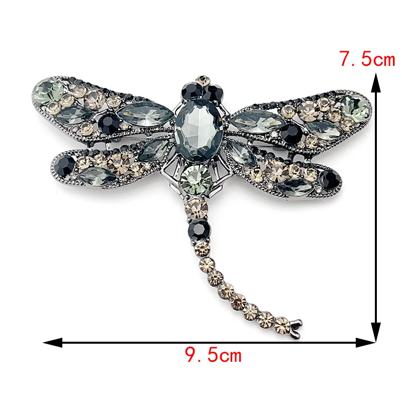 Broche Libellule Femme — Cristal Clear - Image 11