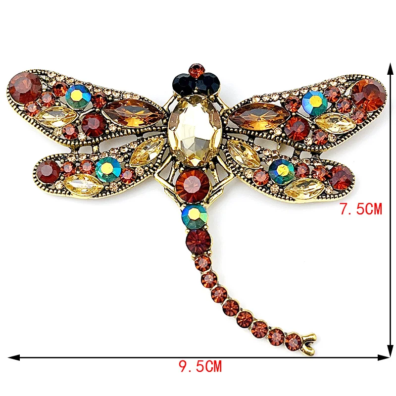 Broche Libellule Femme — Cristal Clear - Image 2