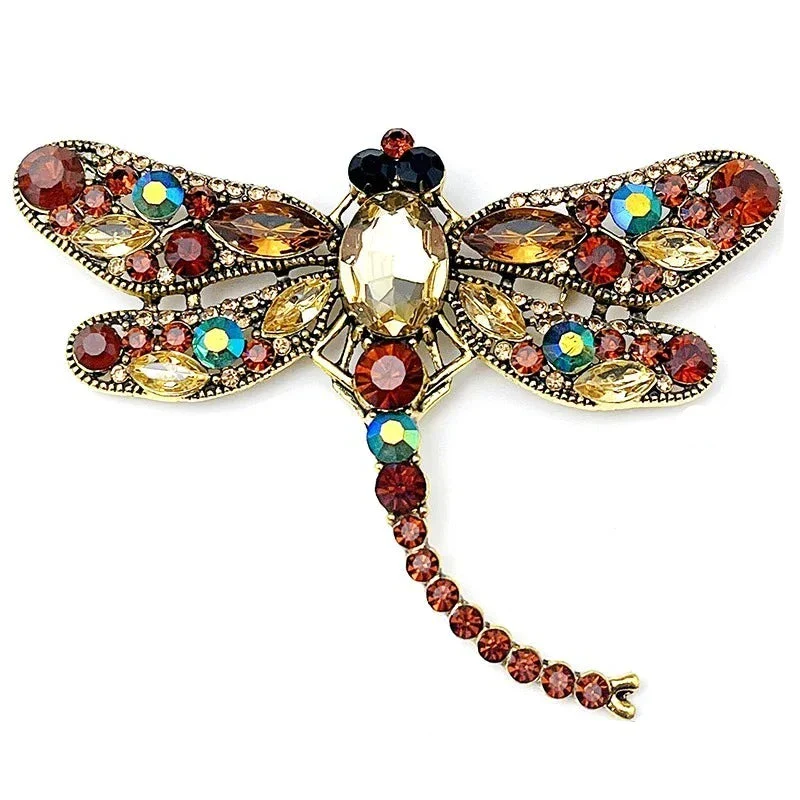 Broche Libellule Femme — Cristal Clear - Image 3