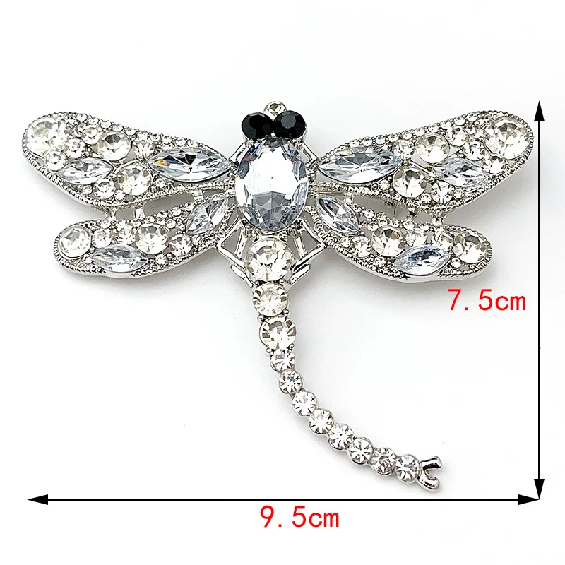 Broche Libellule Femme — Cristal Clear - Image 4