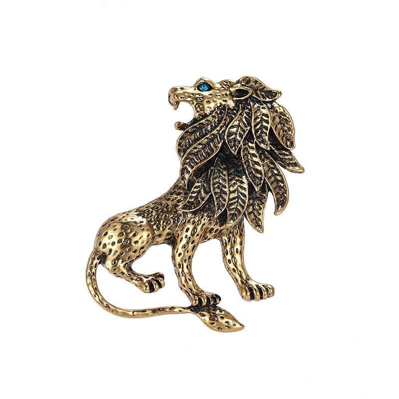Broche Steampunk Roi des Animaux