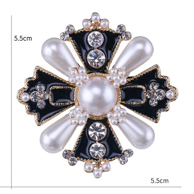 Broche Steampunk Perle Vintage - Image 3
