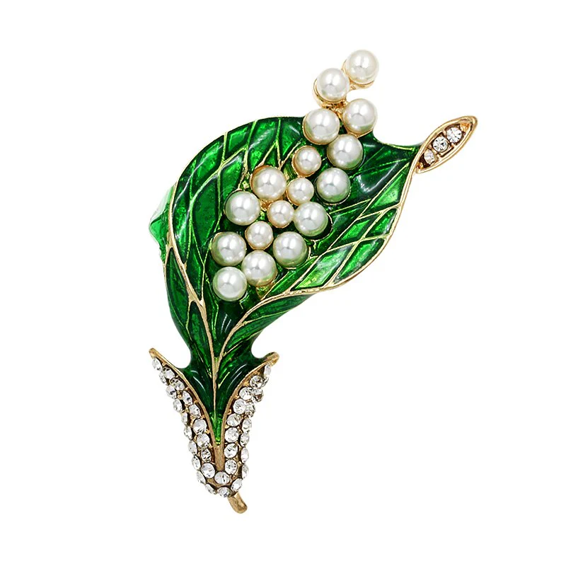 Broche Steampunk — Email Vert