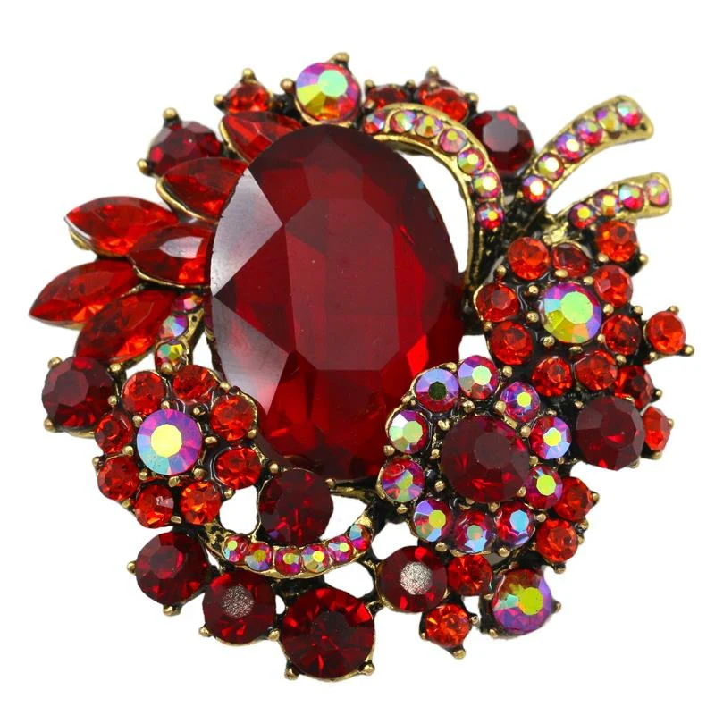 Broche Fantaisie Femme — Cristal Vintage