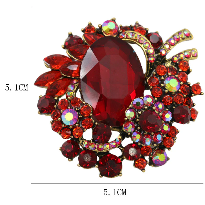Broche Fantaisie Femme — Cristal Vintage - Image 2
