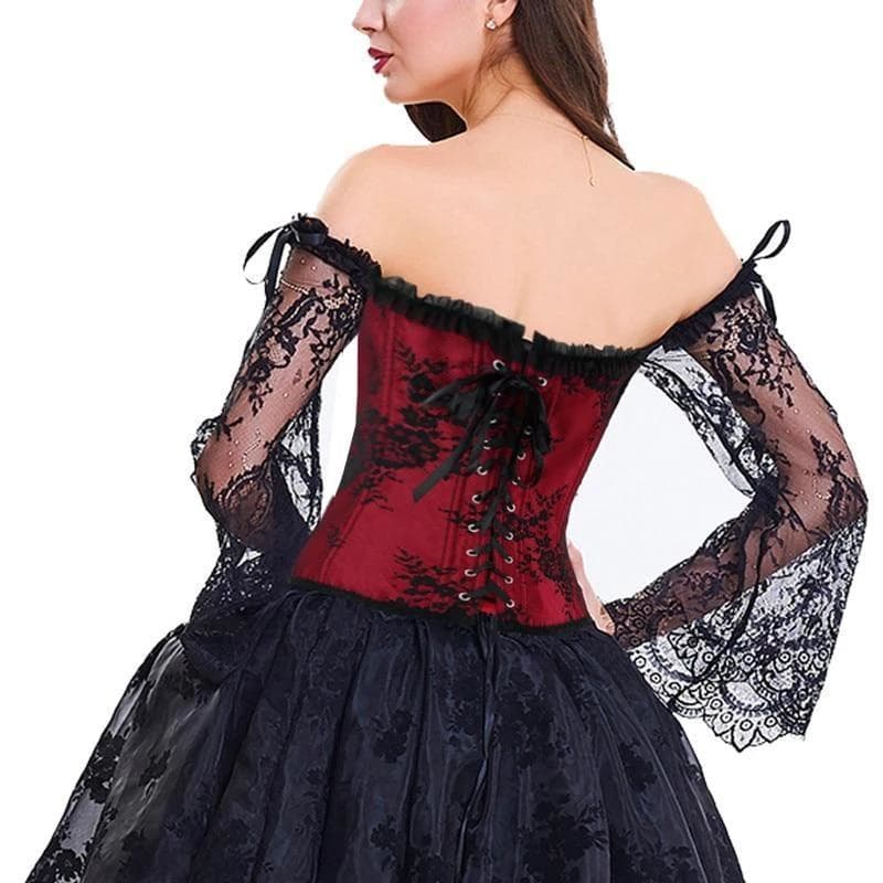 Bustier Rouge Dentelle Noire - Elizabeth Bathory - Image 3