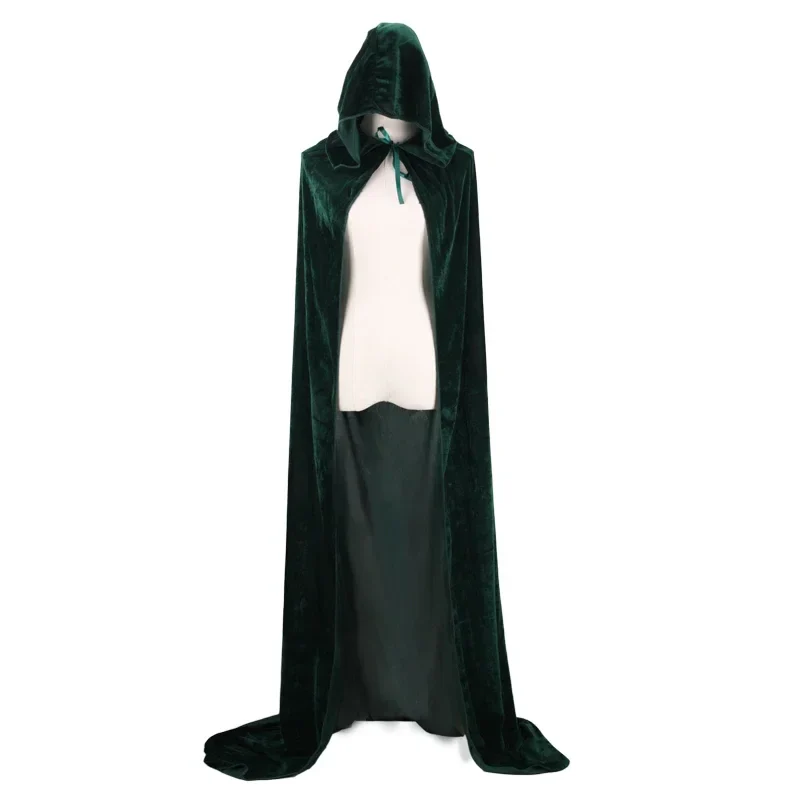 Cape Longue Velours Gothique - Capuche Cosplay - Image 15