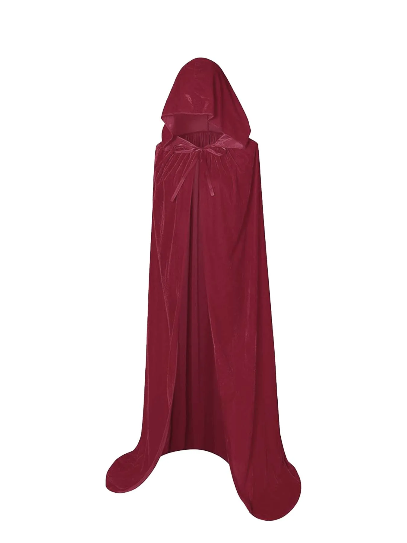 Cape Longue Velours Gothique - Capuche Cosplay - Image 18