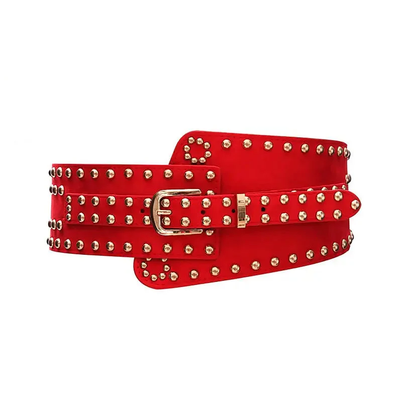 Ceinture Large Punk pour Femme — Rivets, Boucle Ardillon - Image 6