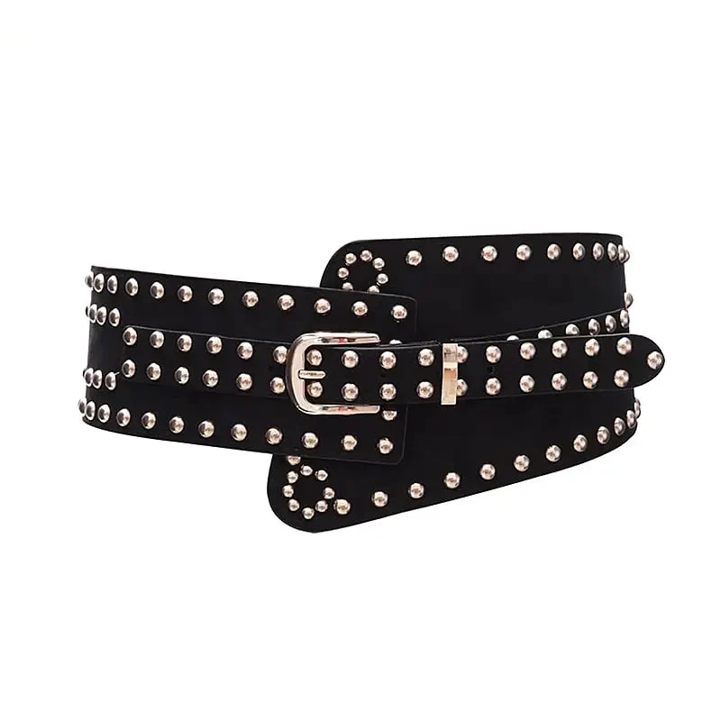 Ceinture Large Punk pour Femme — Rivets, Boucle Ardillon - Image 8