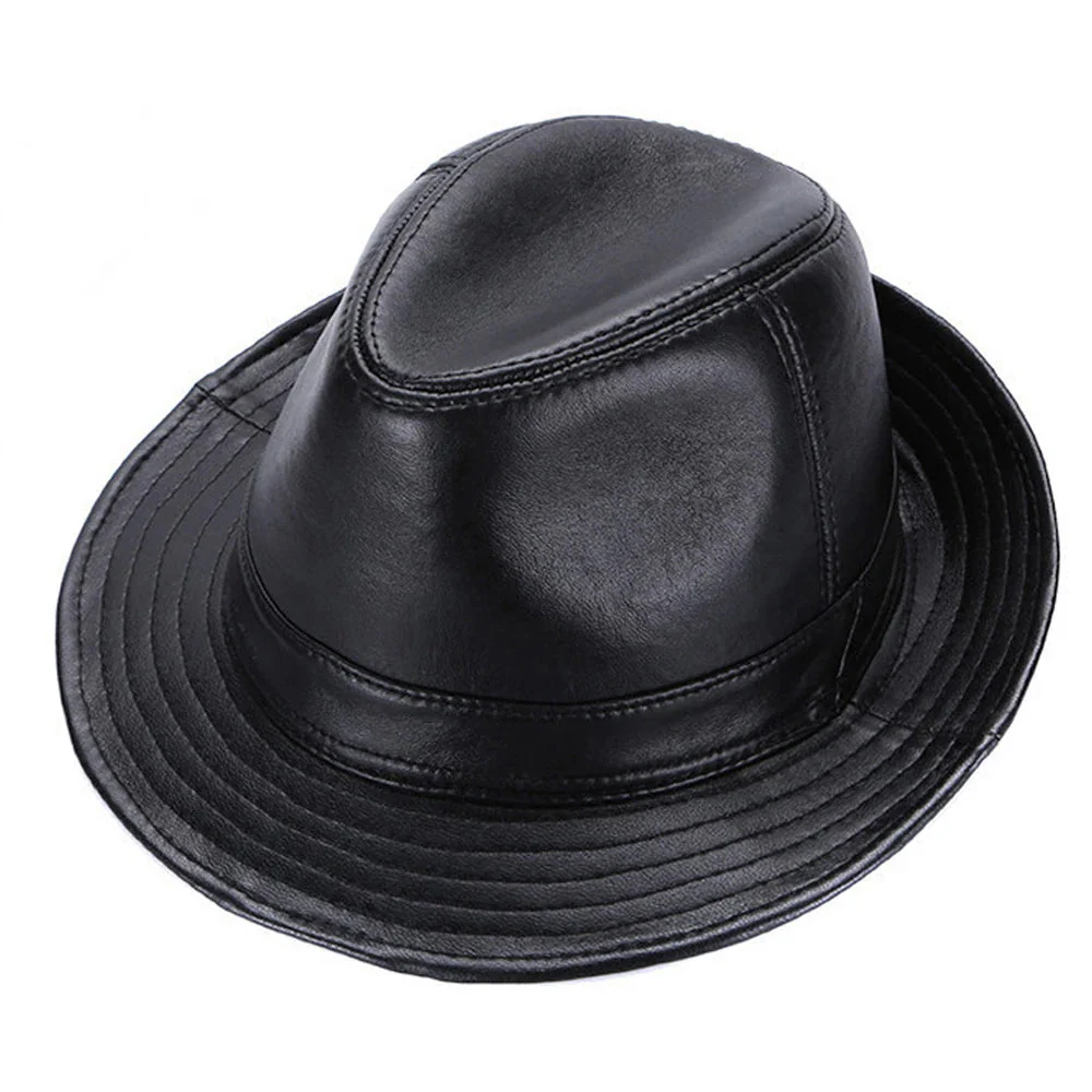 Chapeau Cowboy en Cuir de Mouton, style western urbain