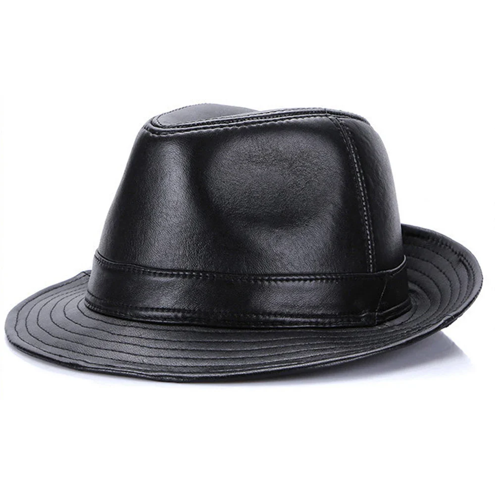 Chapeau Cowboy en Cuir de Mouton, style western urbain - Image 2