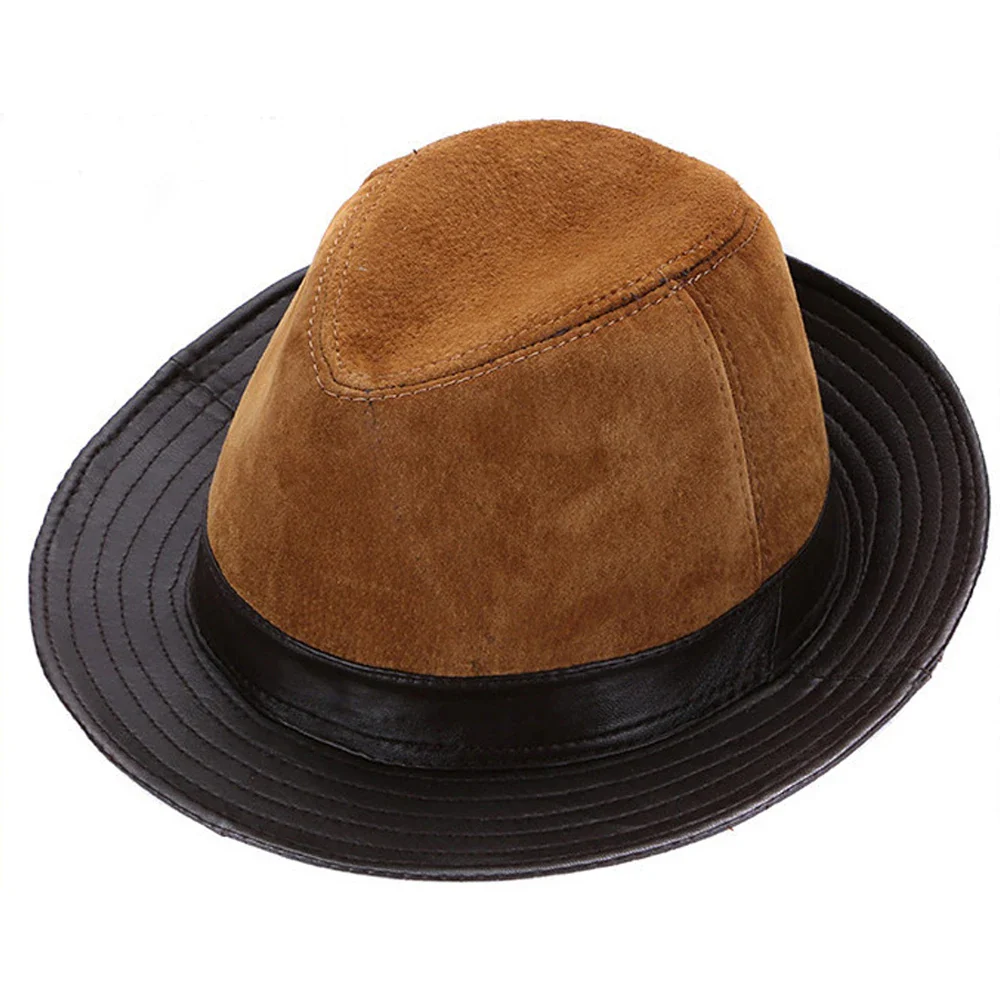 Chapeau Cowboy en Cuir de Mouton, style western urbain - Image 5
