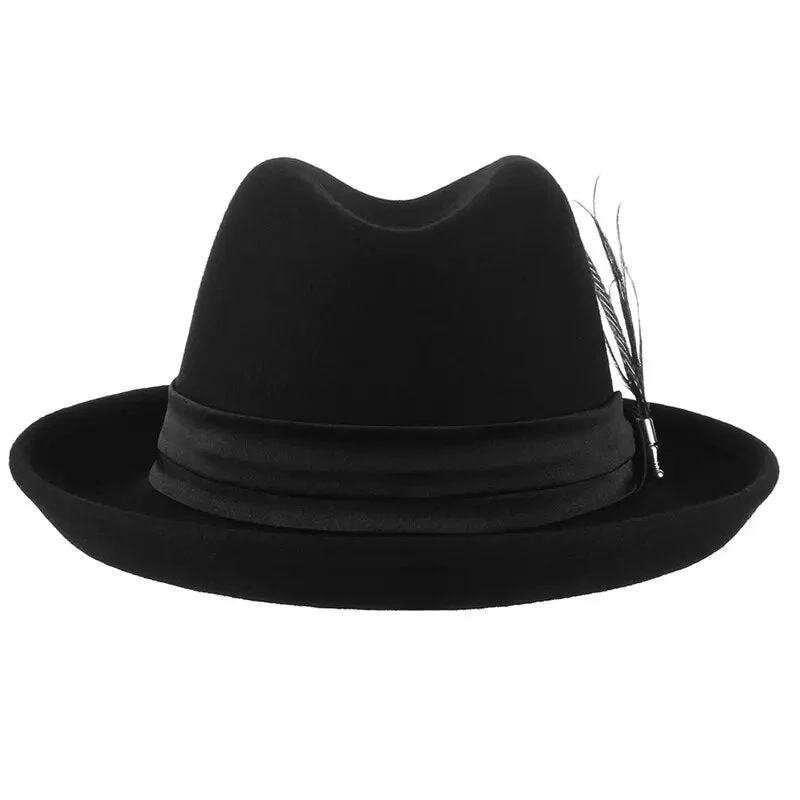Chapeau Fedora Noir Femme - Image 2