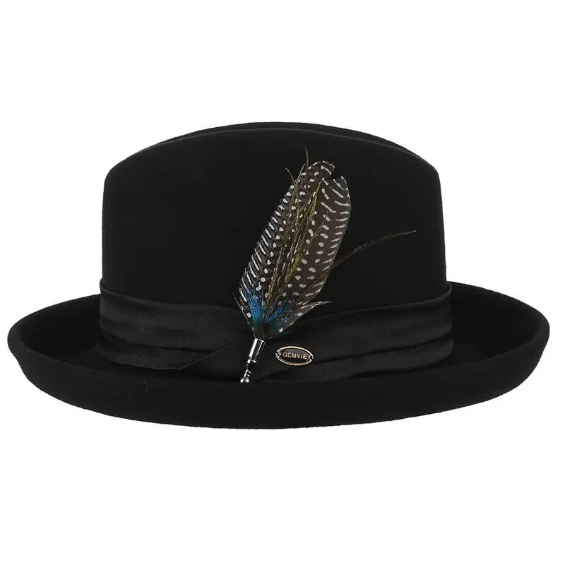 Chapeau Fedora Noir Femme - Image 3