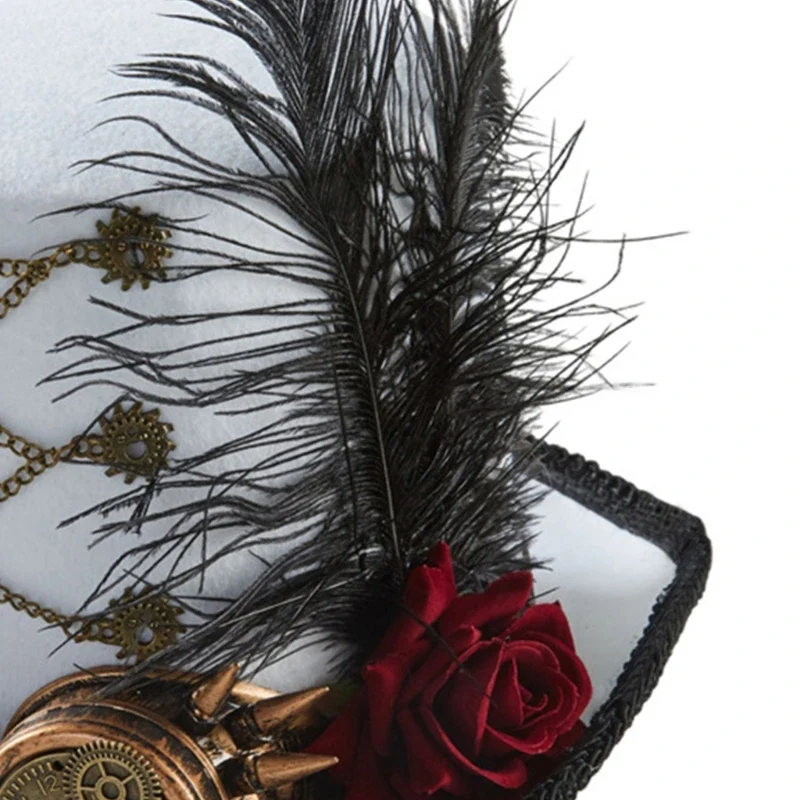Chapeau Steampunk — Haut-de-Forme Sophistiqué - Image 4