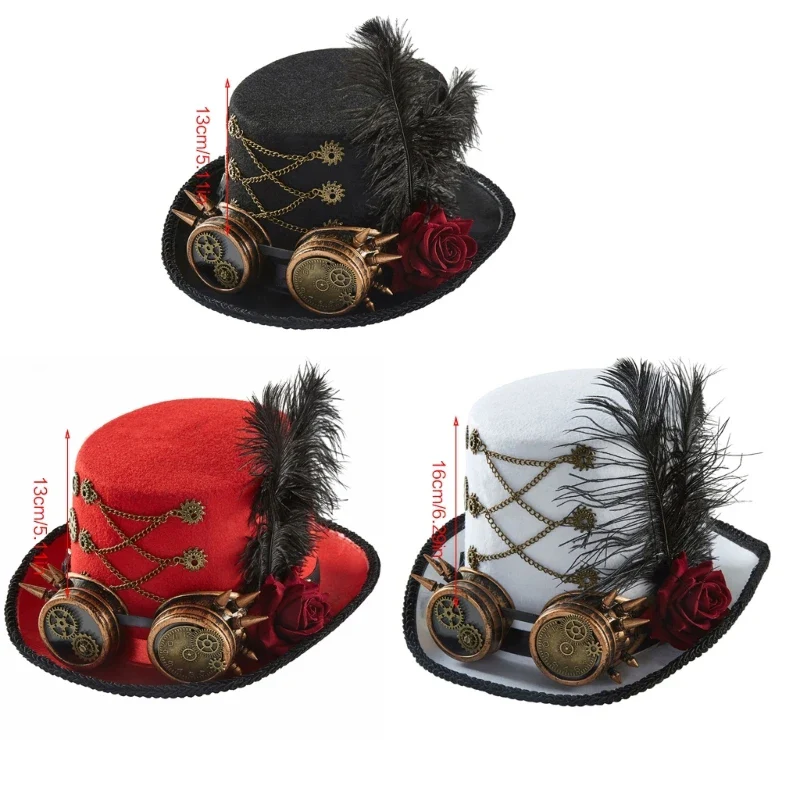 Chapeau Steampunk — Haut-de-Forme Sophistiqué - Image 6