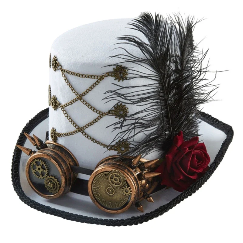 Chapeau Steampunk — Haut-de-Forme Sophistiqué - Image 7