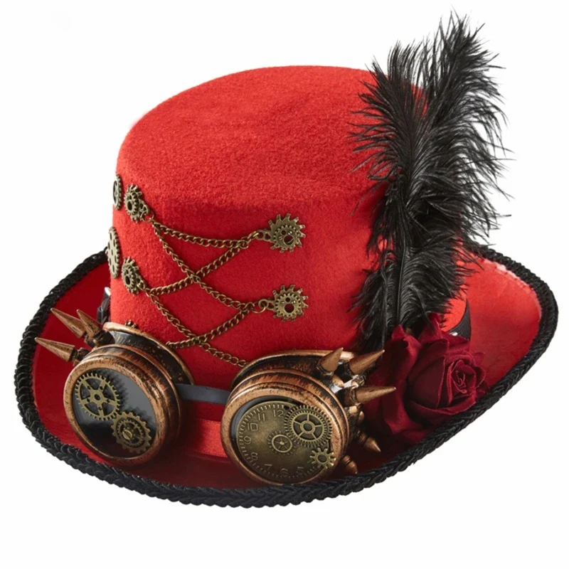 Chapeau Steampunk — Haut-de-Forme Sophistiqué - Image 9