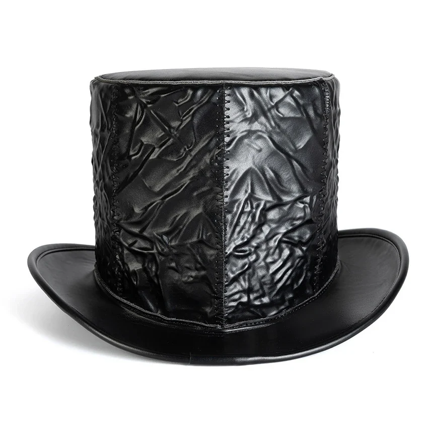 Chapeau de Magicien au Crâne — haut-de-forme gothique - Image 3