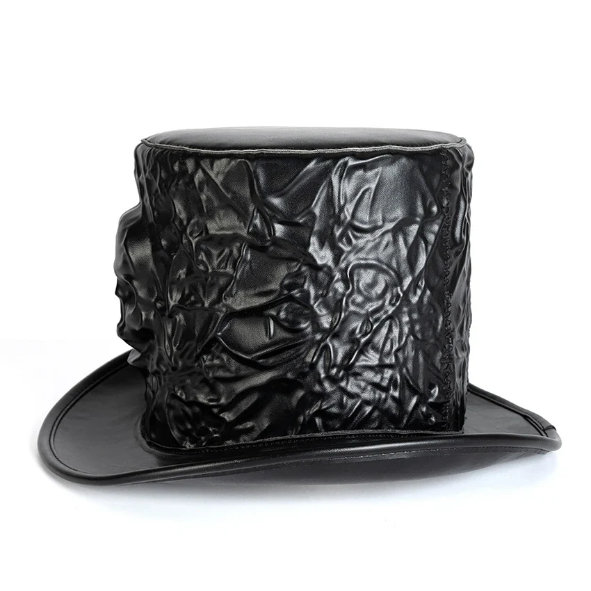 Chapeau de Magicien au Crâne — haut-de-forme gothique - Image 5