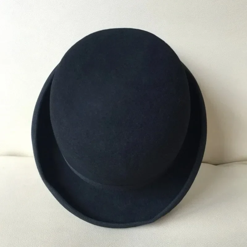 Chapeau Melon Homme Grande Taille - Bowler Steampunk en Pure Laine - Image 7