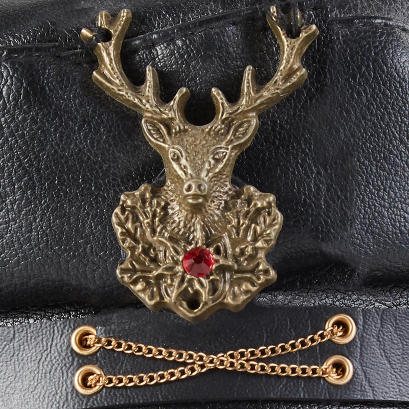 Chapeau Militaire Steampunk Gears — Casquette PU - Image 5