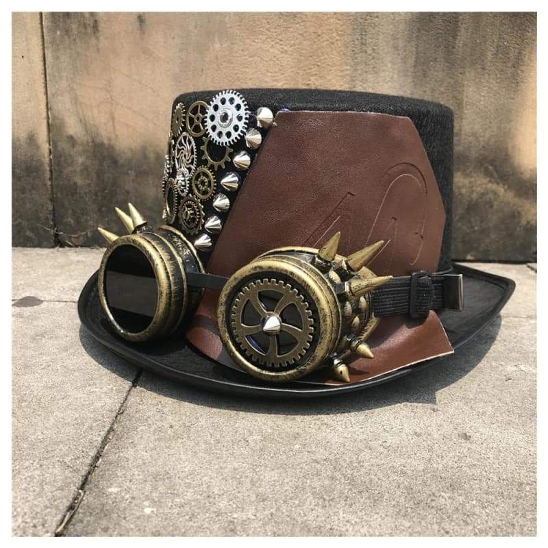 Chapeau haut de forme - Steampunk Engrenages - Image 4