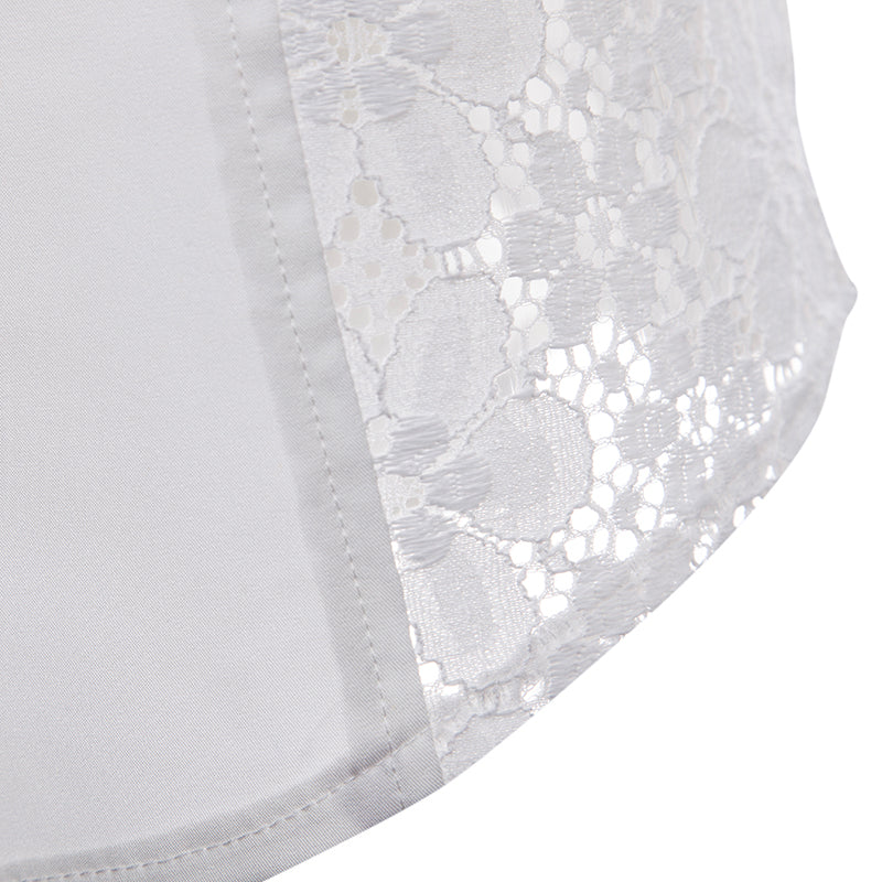 Chemise Dentelle Homme - Noir ou Blanc - Image 8