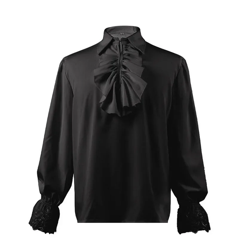 Chemise Dentelle Homme à Volants - Style Gothique Victorien - Image 11