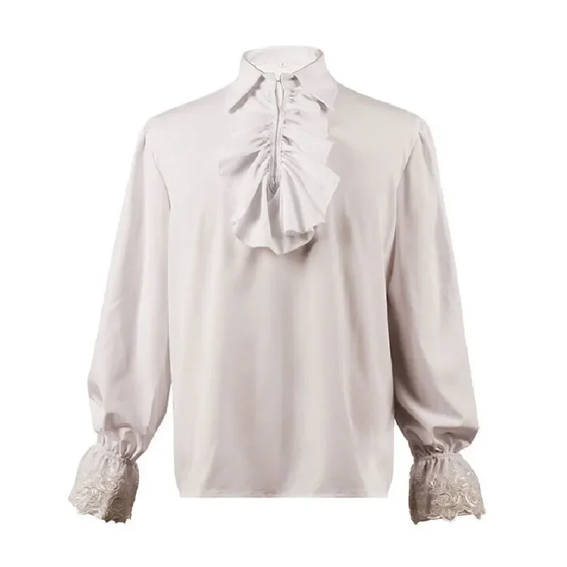 Chemise Dentelle Homme à Volants - Style Gothique Victorien - Image 12