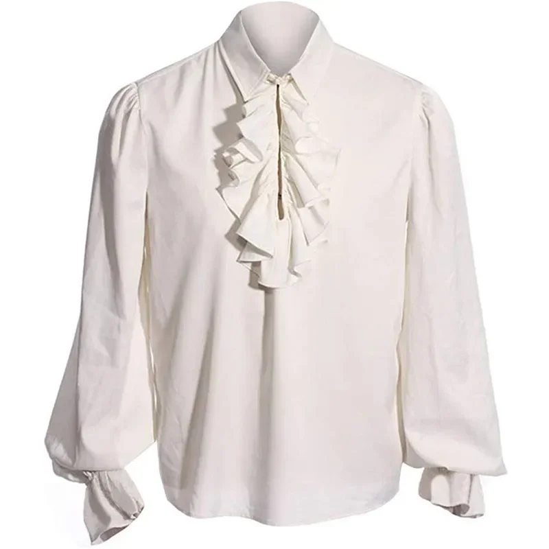 Chemise Dentelle Homme à Volants - Style Gothique Victorien - Image 21