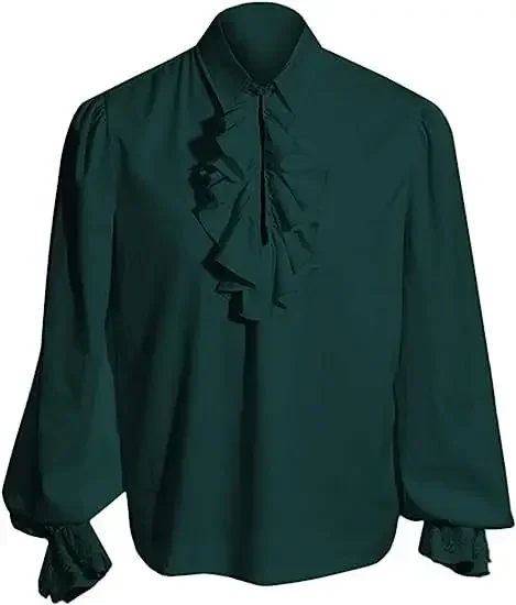 Chemise Dentelle Homme à Volants - Style Gothique Victorien - Image 23