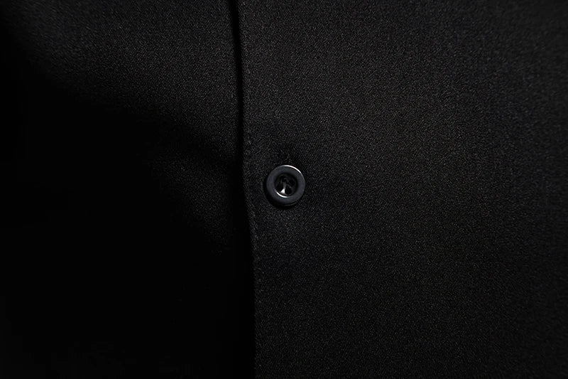 Chemise Homme Col Montant - Boutonnage Asymétrique - Image 19