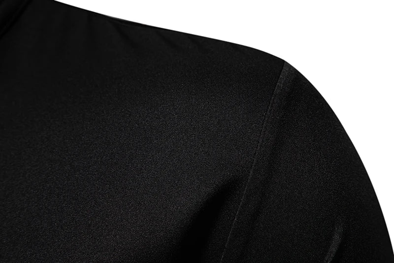 Chemise Homme Col Montant - Boutonnage Asymétrique - Image 22
