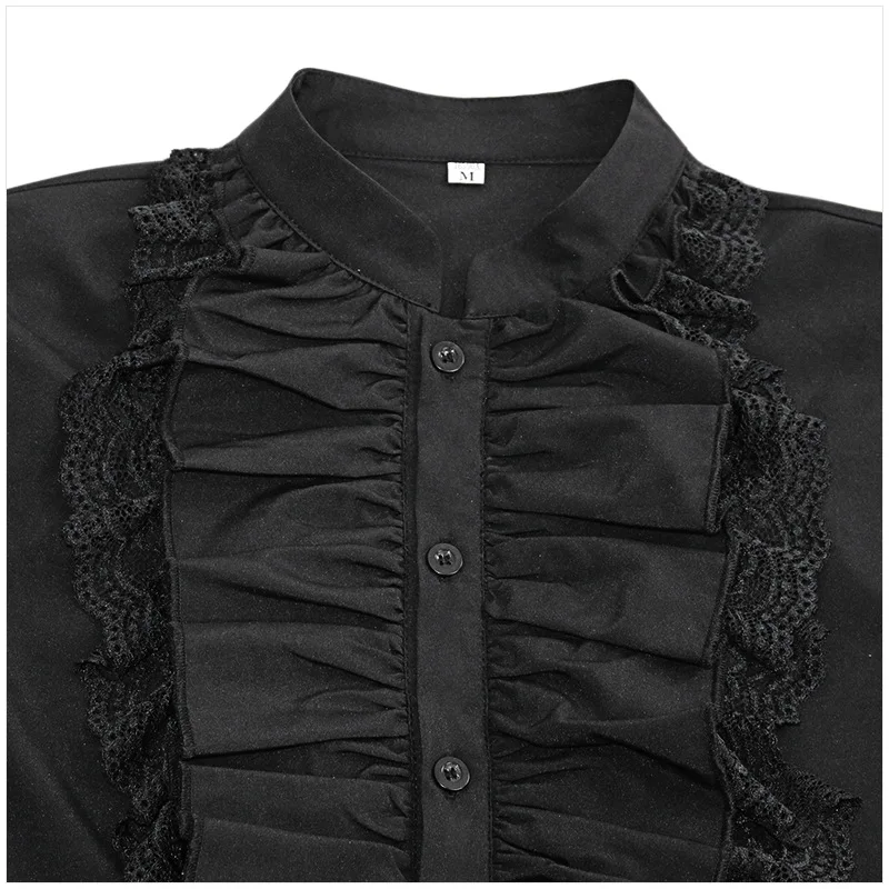 Chemise à Jabot Homme Gothique - Vampire Victorien - Image 19