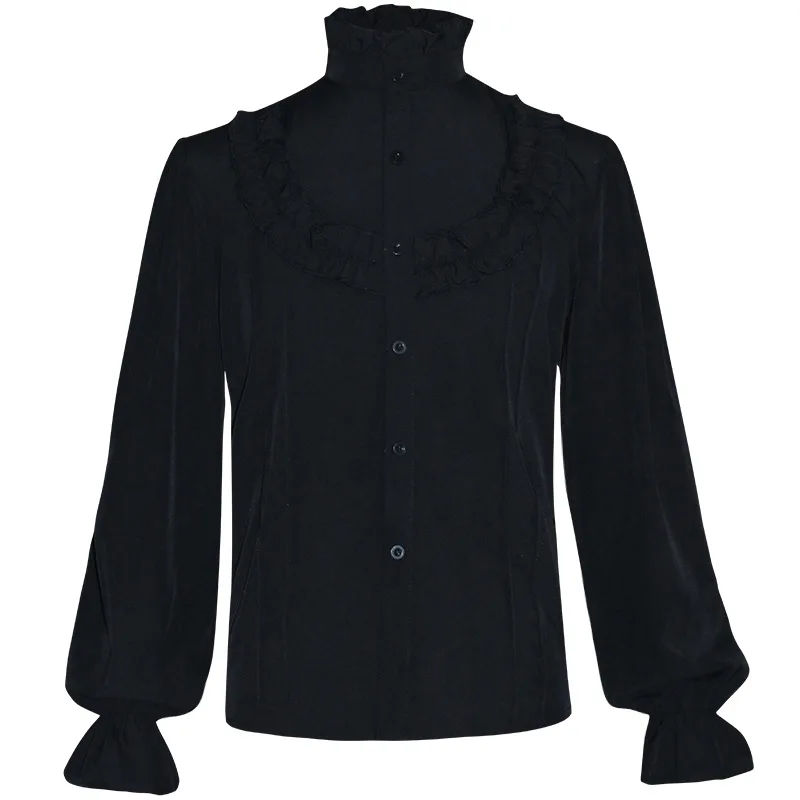 Chemise à Jabot Homme Gothique - Vampire Victorien - Image 24